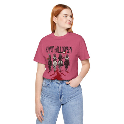 Halloween Cowboy Tee, Howdy Halloween Graphic T-Shirt