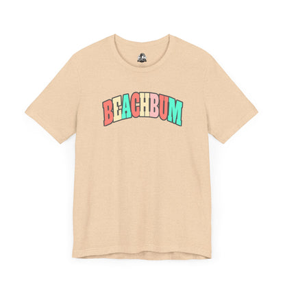 Beach Bum Unisex Tee, Summer Vibes Shirt, Casual Wear, Beach Party Top, Gift for Travel Lovers, Relaxed Summer Attire