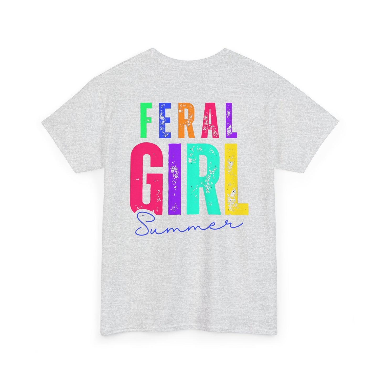 Feral Girl Summer Tee, Trendy Unisex T-Shirt, Casual Summer Wear, Gift for Friends, Festival Outfit, Playful Graphic Tee