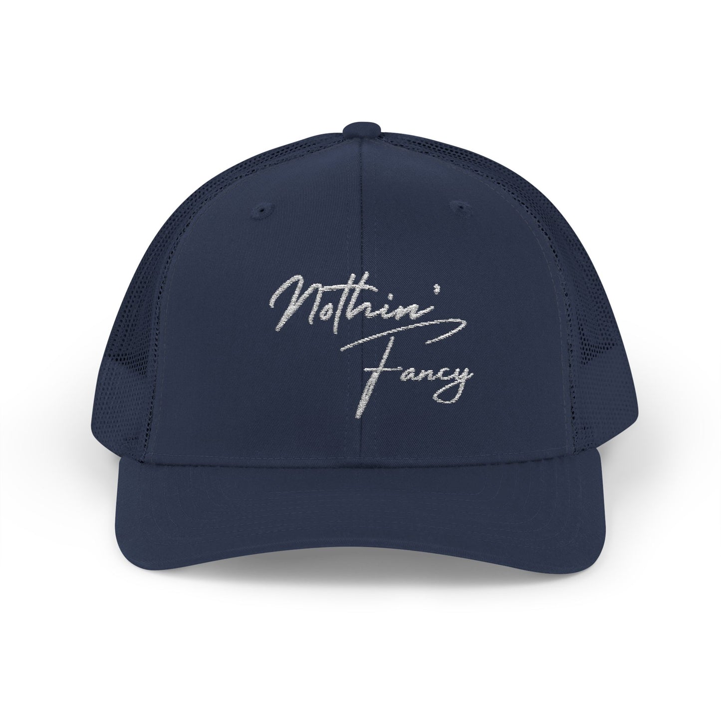 Chic Snapback Trucker Cap –"Nothin' Fancy"