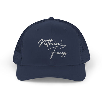 Chic Snapback Trucker Cap –"Nothin' Fancy"