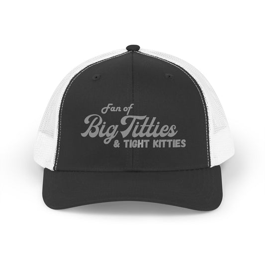 Yupoong Trucker Hat — "Fan of Big Titties & Tight Kitties" Retro Mesh Cap