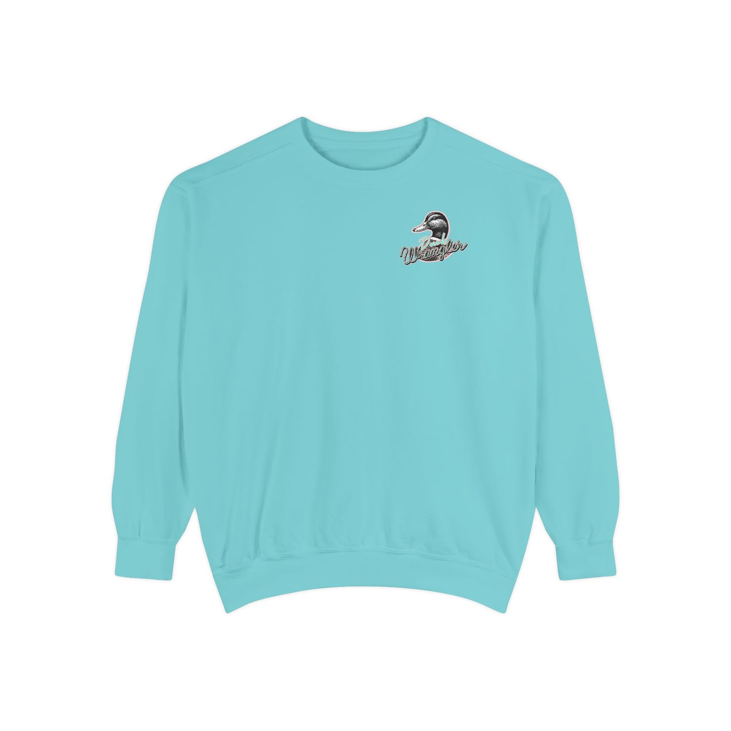 Duck Wrangler Unisex Sweatshirt - Cozy and Vibrant Garment-Dyed Crewneck