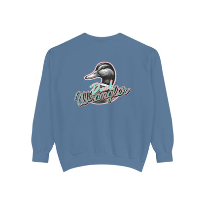 Duck Wrangler Unisex Sweatshirt - Cozy and Vibrant Garment-Dyed Crewneck