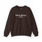 Custom Embroidered Mama Cursive Fleece Crewneck