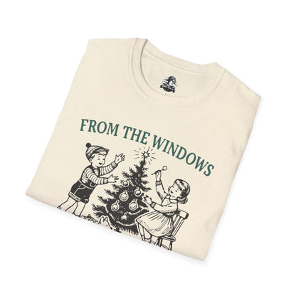 Christmas Humor Graphic T-Shirt - 'From the Windows to the Walls'