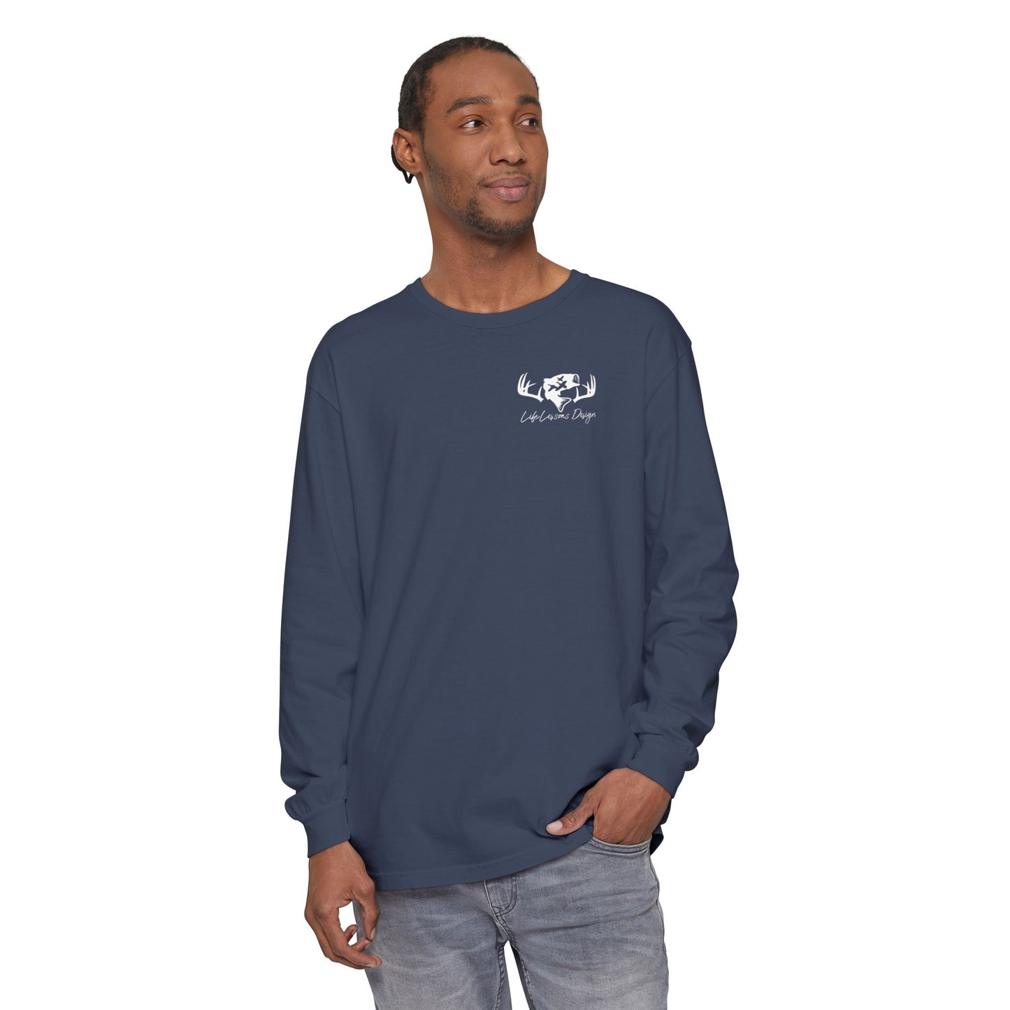Life Lessons Design fishing & Hunting Long Sleeve Tee