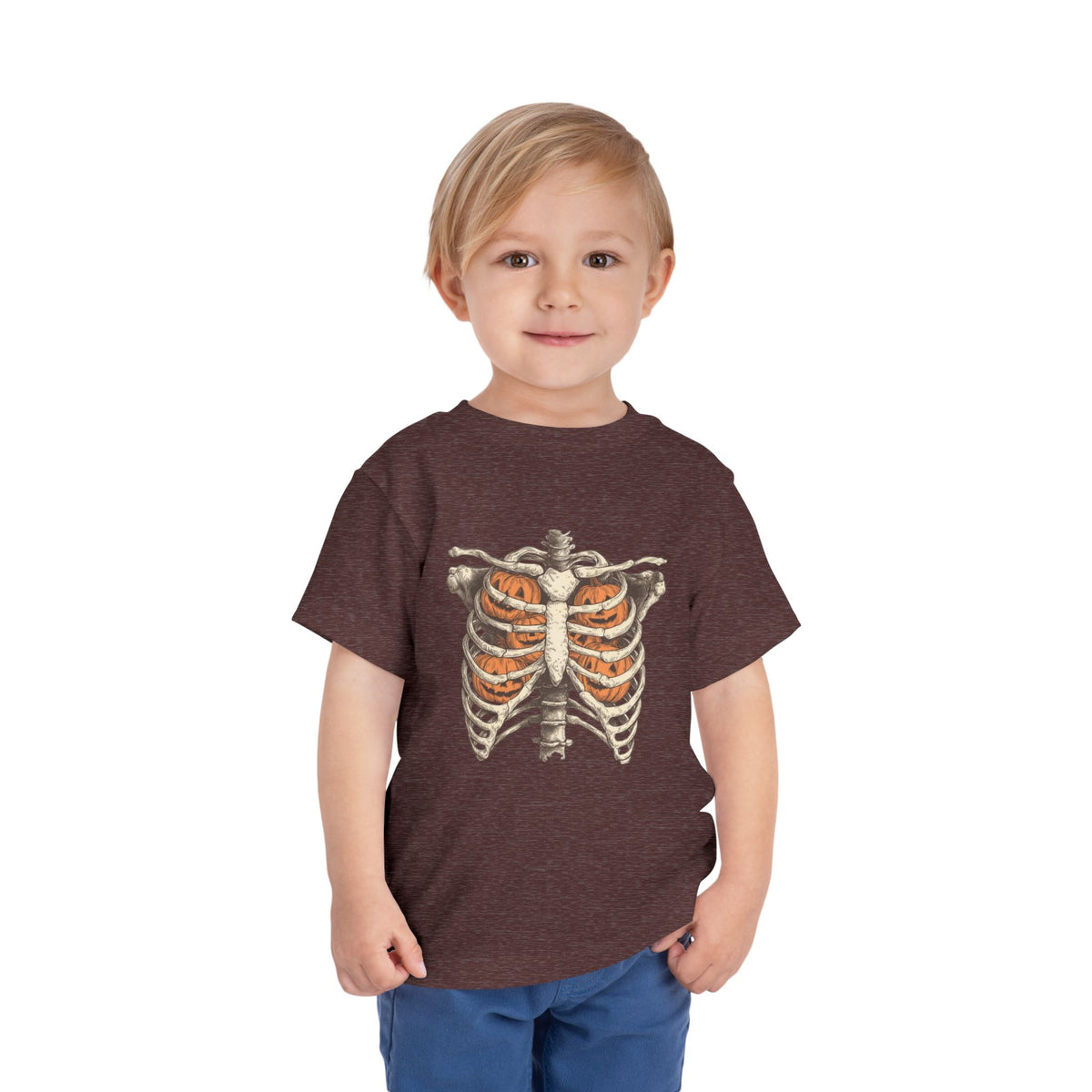 Toddler Pumpkin Skeleton Tee