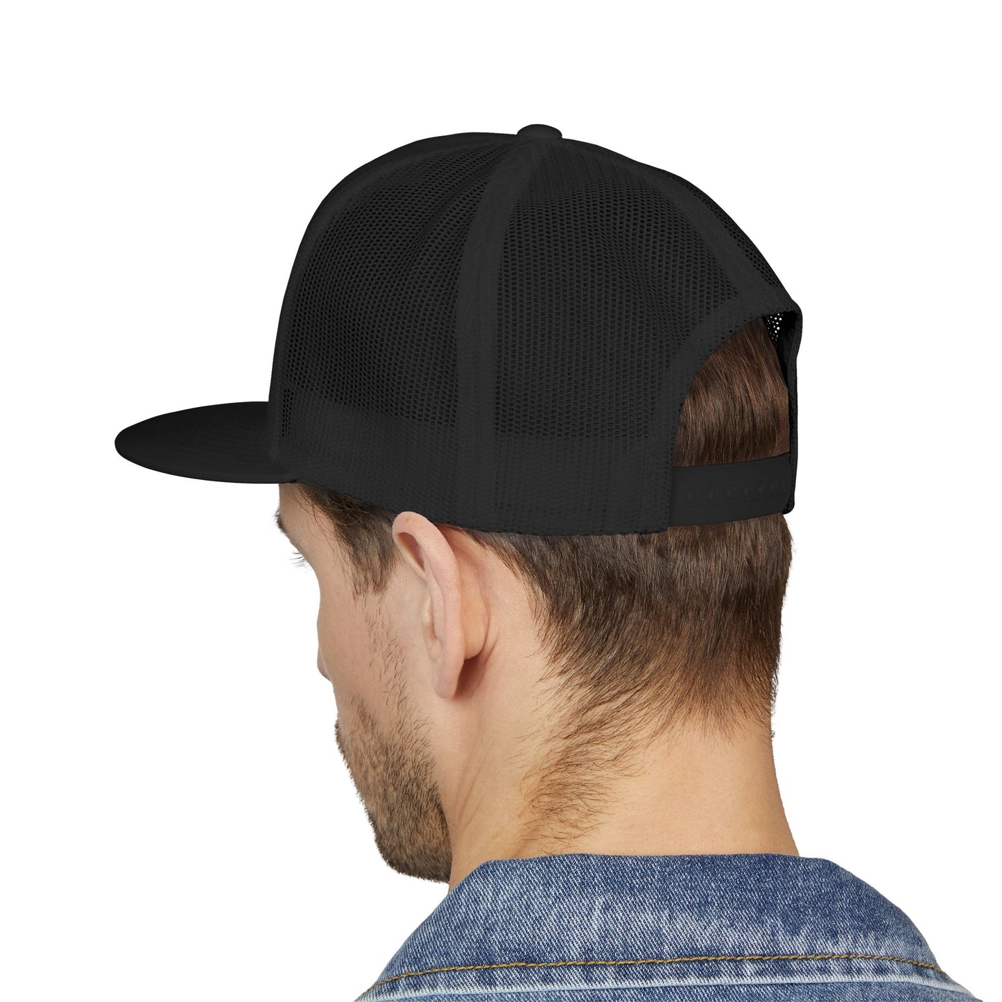 Funny Embroidered 5 Panel Flat Bill Trucker Cap - 'Sit On My Face'