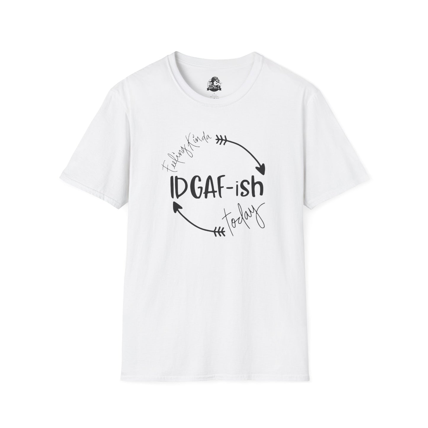 IDGAF-ish Unisex Softstyle T-Shirt, Casual Tee, Gift for Him/Her, Funny Shirt, Everyday Wear, Quirky Apparel