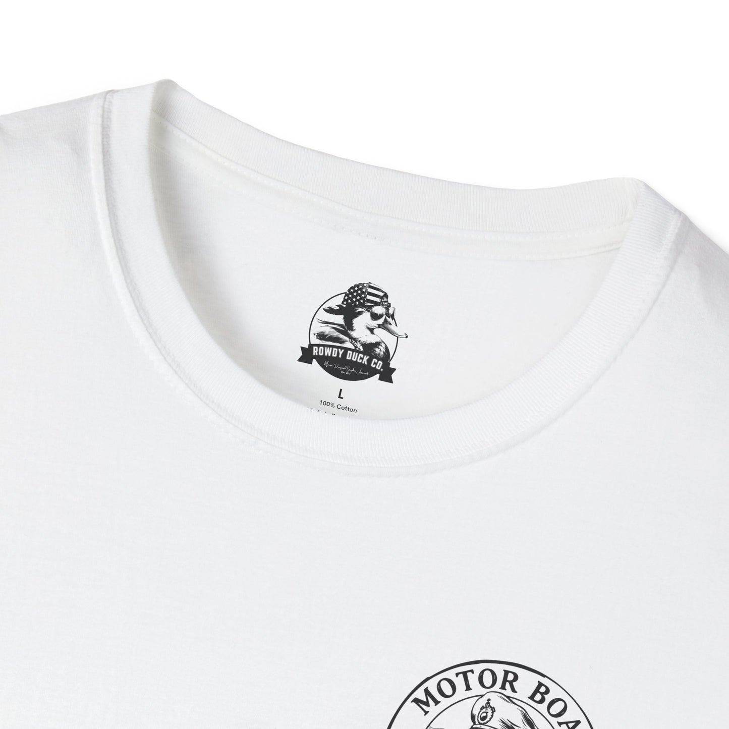 Motor Boat Captain Unisex Softstyle T-Shirt - Nautical Adventure Tee