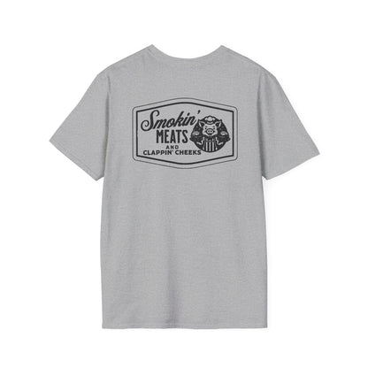 Smokin' Meats T-Shirt - Funny BBQ Humor Unisex Softstyle Tee