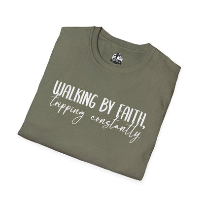 "Walking By Faith, Tripping Constantly" Graphic Tee