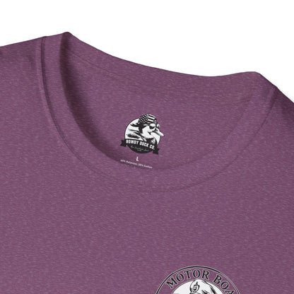 Motor Boat Captain Unisex Softstyle T-Shirt - Nautical Adventure Tee