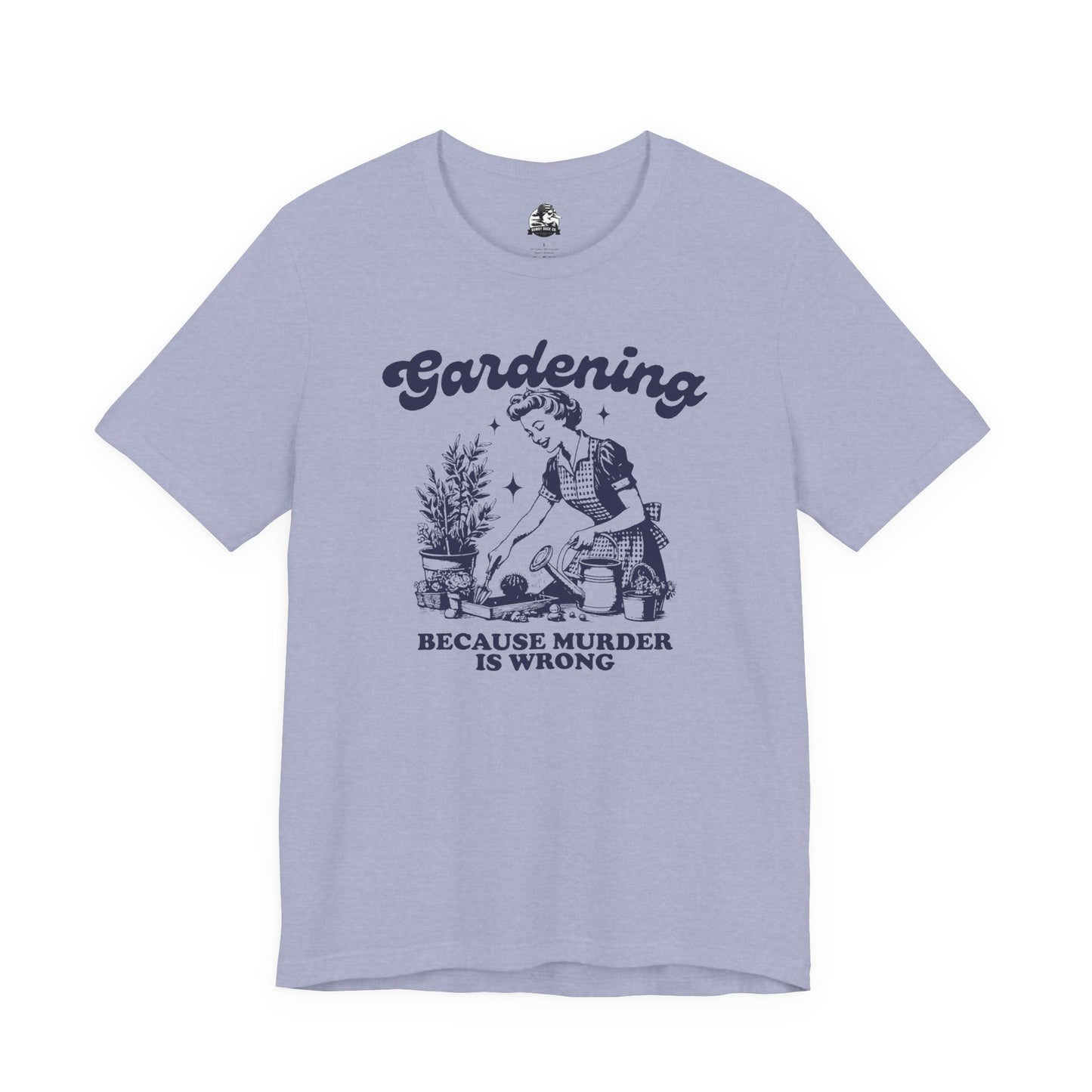Gardening Humor Tee: "Because Murder Is Wrong" Unisex Jersey Shirt, Funny Gardening T-Shirt, Gift for Gardeners, Plant Lover Apparel, [...]