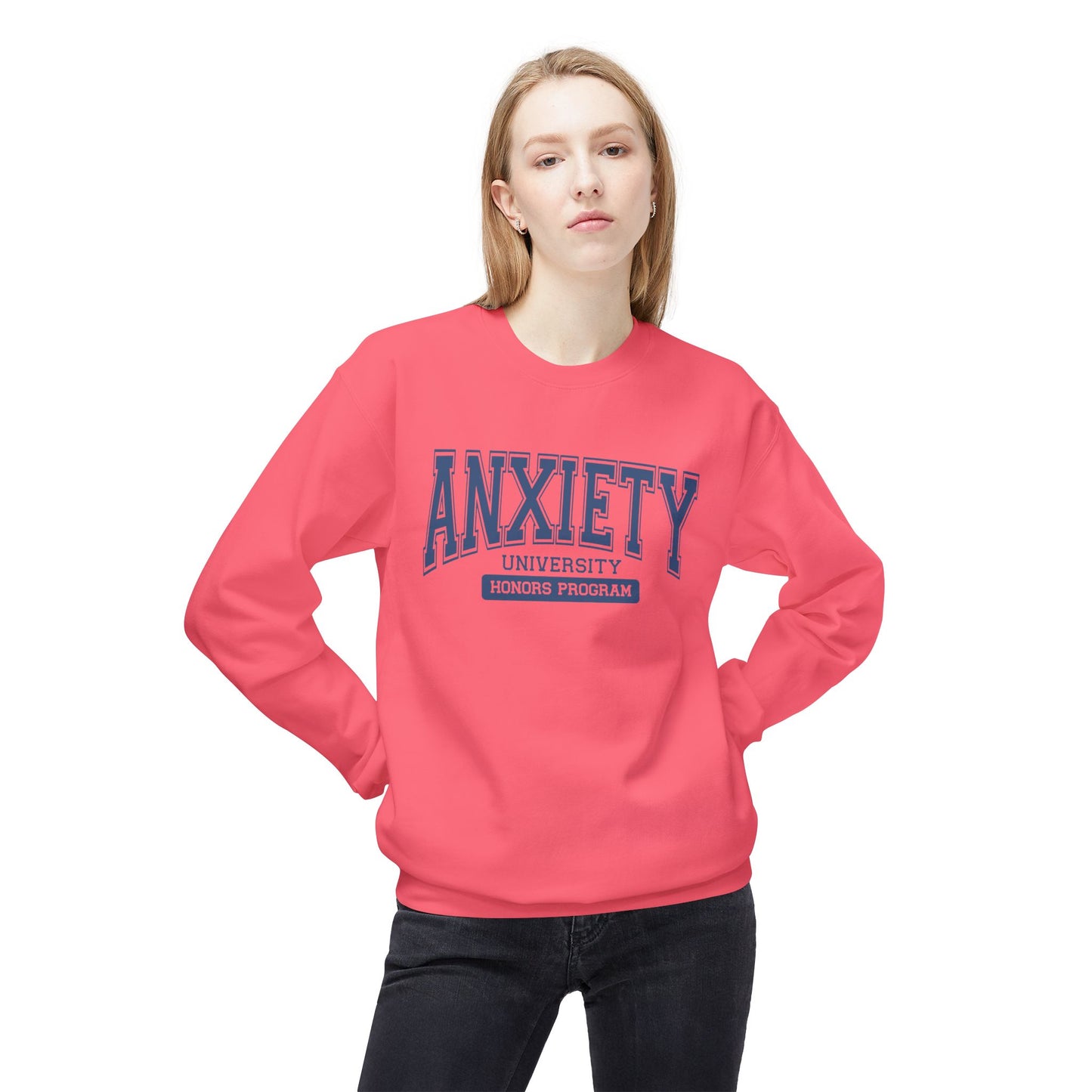 Anxiety University Honors Program Crewneck Sweatshirt