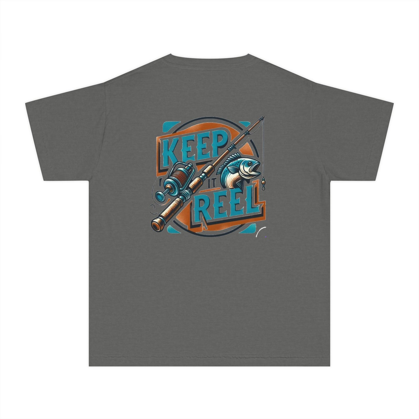 Comfort Color Youth Fishing Tee - Keep It Reel!