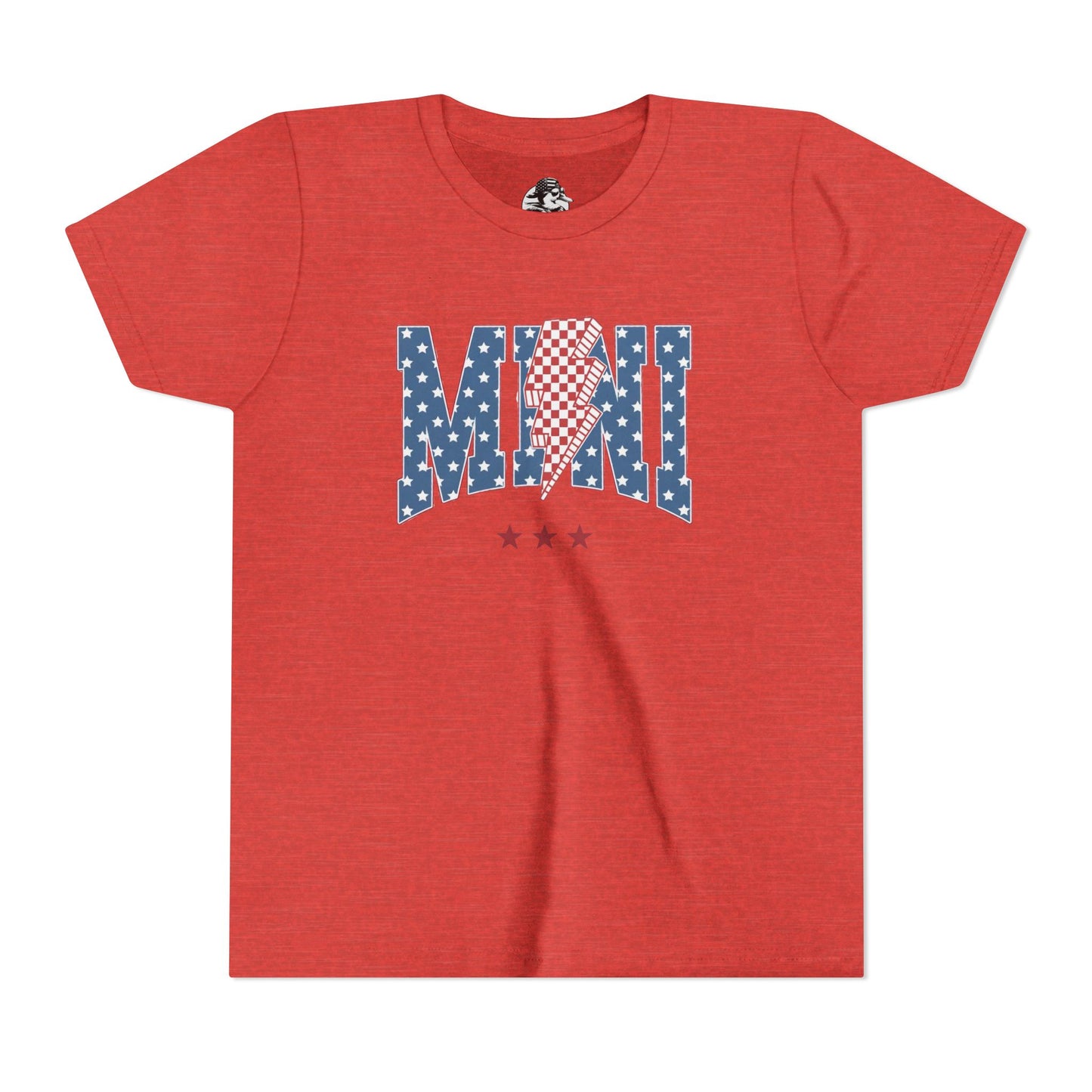 Patriotic Youth Tee, Kids 4th of July Shirt, Mini American Flag T-Shirt, Summer Playwear, Independence Day Gift
