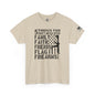 Patriotic Unisex Heavy Cotton Tee - 5 Things You Don't Mess With | Perfect for Veterans, Independence Day, Gifts
