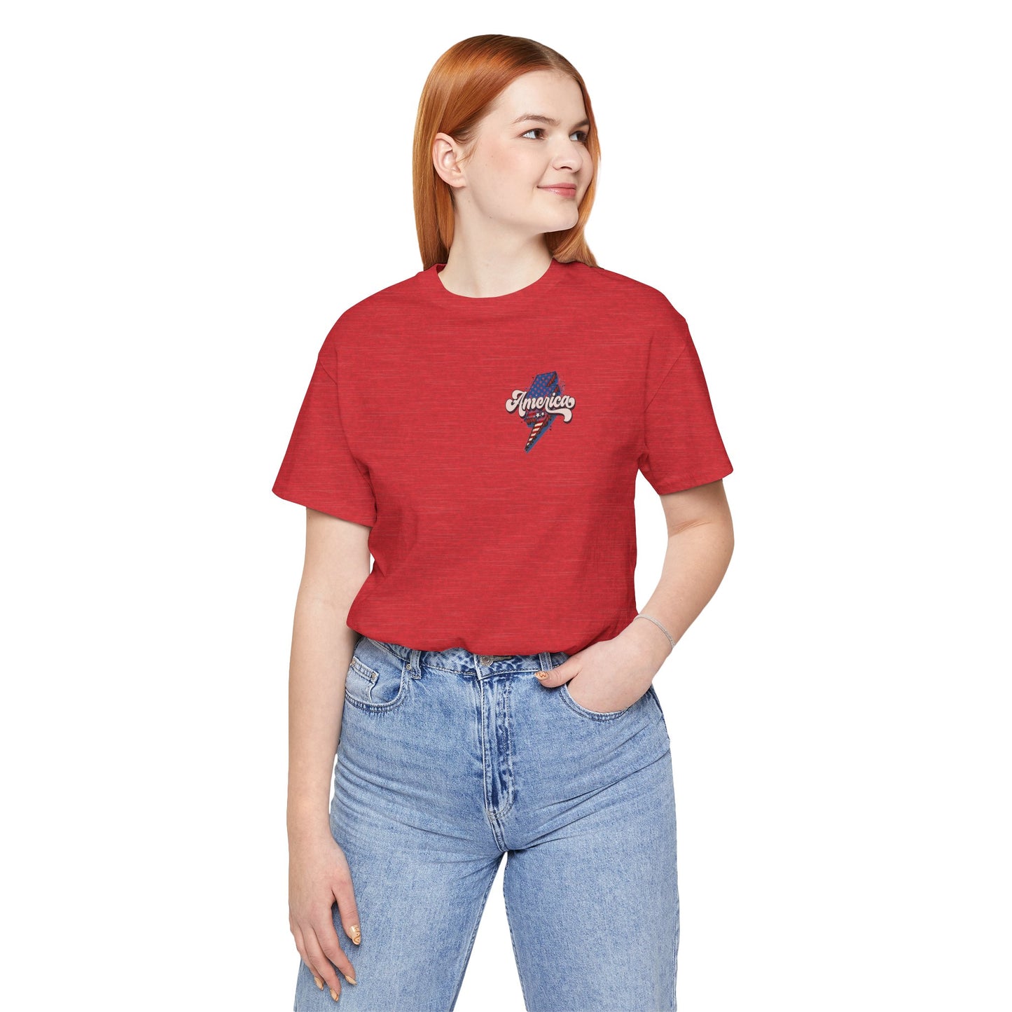 Patriotic Baseball Tee, Unisex T-Shirt, Independence Day Apparel, Sports Fan Gear, Summer BBQ Outfits, Casual Everyday Wear