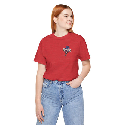 Patriotic Baseball Tee, Unisex T-Shirt, Independence Day Apparel, Sports Fan Gear, Summer BBQ Outfits, Casual Everyday Wear