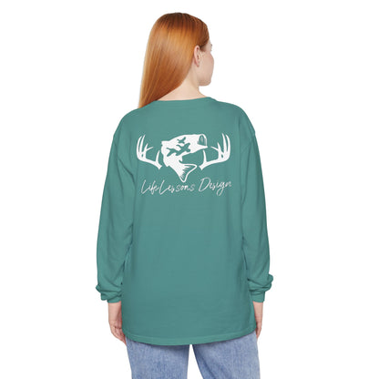 Life Lessons Design fishing & Hunting Long Sleeve Tee