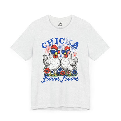 Chic Chicken Graphic Tee, Fun Unisex T-Shirt, Summer Fashion, Gift for Farm Lovers, Quirky Casual Wear, Boho Style