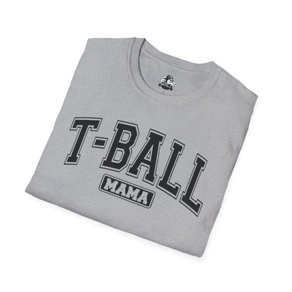 T-Ball Mama  Heather Unisex Softstyle T-Shirt - Perfect Gift for Sports Moms