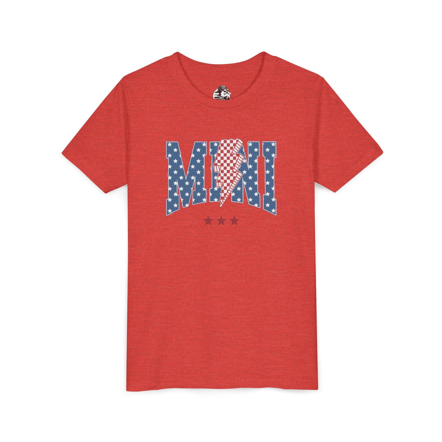 Patriotic Youth Tee, Kids 4th of July Shirt, Mini American Flag T-Shirt, Summer Playwear, Independence Day Gift