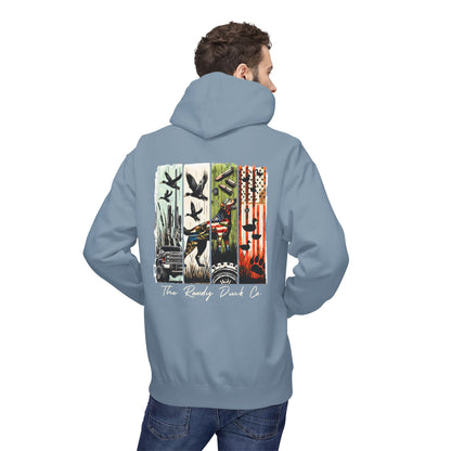 The RowdyDuckCo. -Graphic Hoodie - American Flag Country
