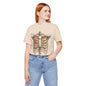 Adult spooky skeleton tee