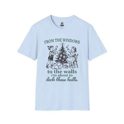 Christmas Humor Graphic T-Shirt - 'From the Windows to the Walls'