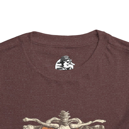 Toddler Pumpkin Skeleton Tee