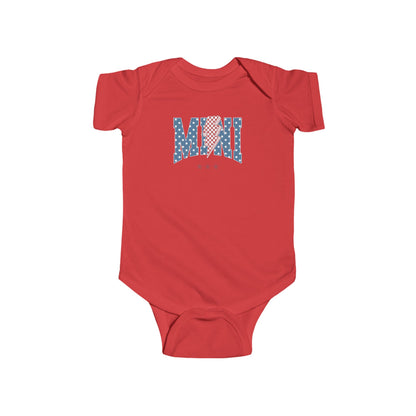 Patriotic Infant Bodysuit, Baby Onesie for Independence Day, Baby Shower Gift, Cute American Flag Outfit, 4th of July
