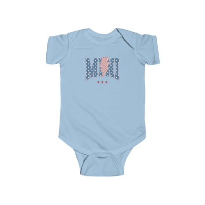 Patriotic Infant Bodysuit, Baby Onesie for Independence Day, Baby Shower Gift, Cute American Flag Outfit, 4th of July