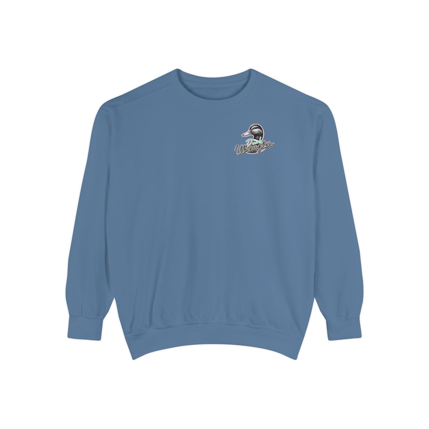 Duck Wrangler Unisex Sweatshirt - Cozy and Vibrant Garment-Dyed Crewneck