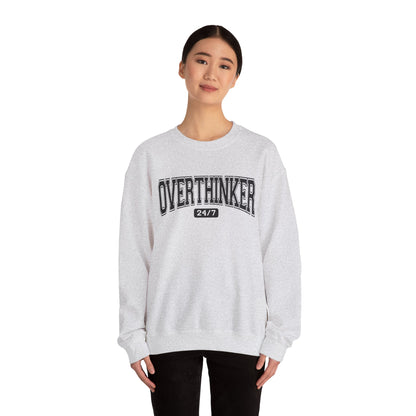 OVERTHINKER Varsity Fleece Crewneck