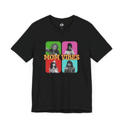 Mom Vibes Unisex Short Sleeve Tee | Perfect Gift for Moms, Casual Wear, Mother's Day, Birthdays, Fun Fashion