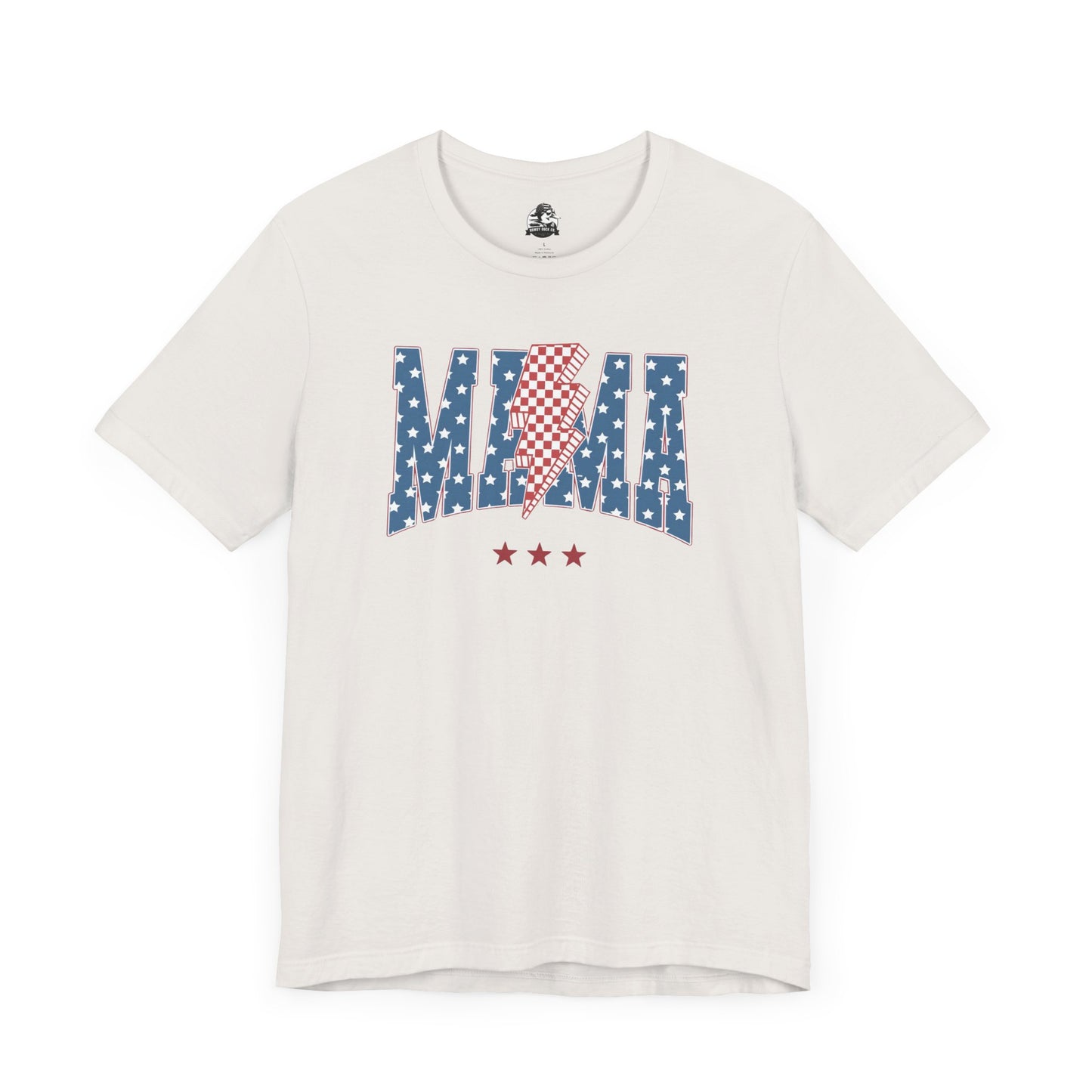 Comfy Women's Graphic tee - Mama -Stars & stripes -lightning bolt