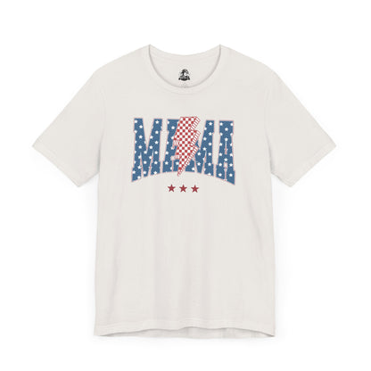 Comfy Women's Graphic tee - Mama -Stars & stripes -lightning bolt