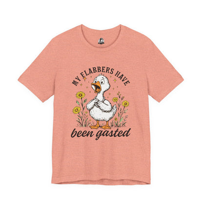 Funny Goose T-Shirt, My Flabbers Have Been Gast-ed Tee, Gift for Bird Lovers, Humorous Apparel, Cute Animal Shirt, Quirky Casual Wear