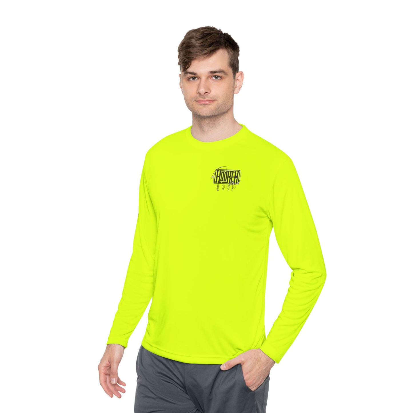 Hook 'em hard Performance Moisture wicking Long sleeve