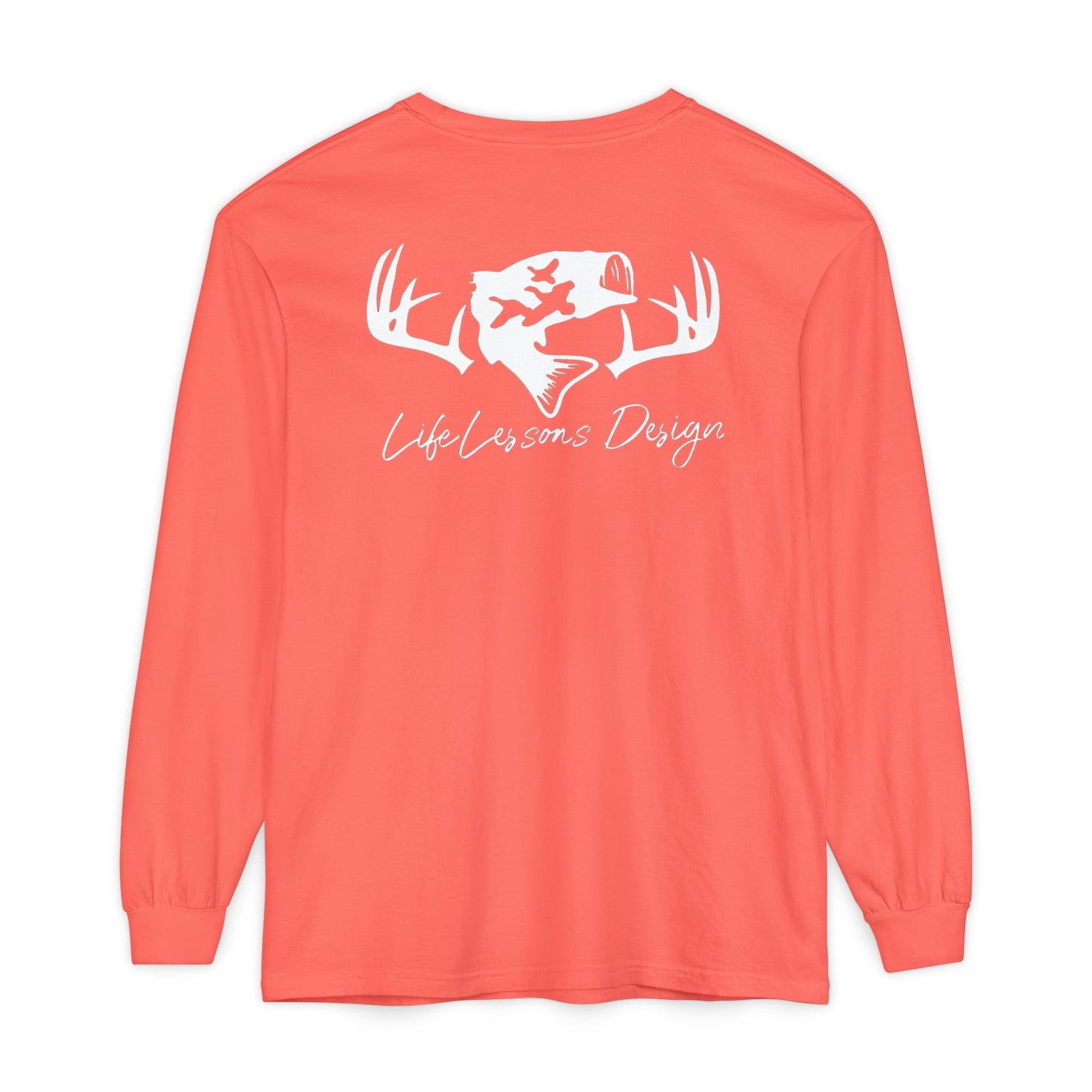 Life Lessons Design fishing & Hunting Long Sleeve Tee