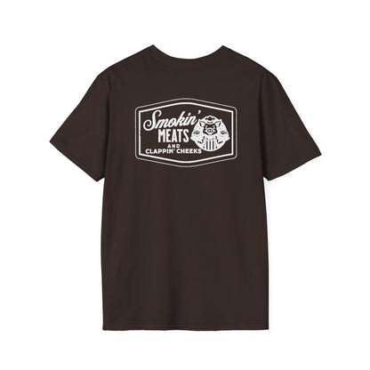 Smokin' Meats T-Shirt - Funny BBQ Humor Unisex Softstyle Tee