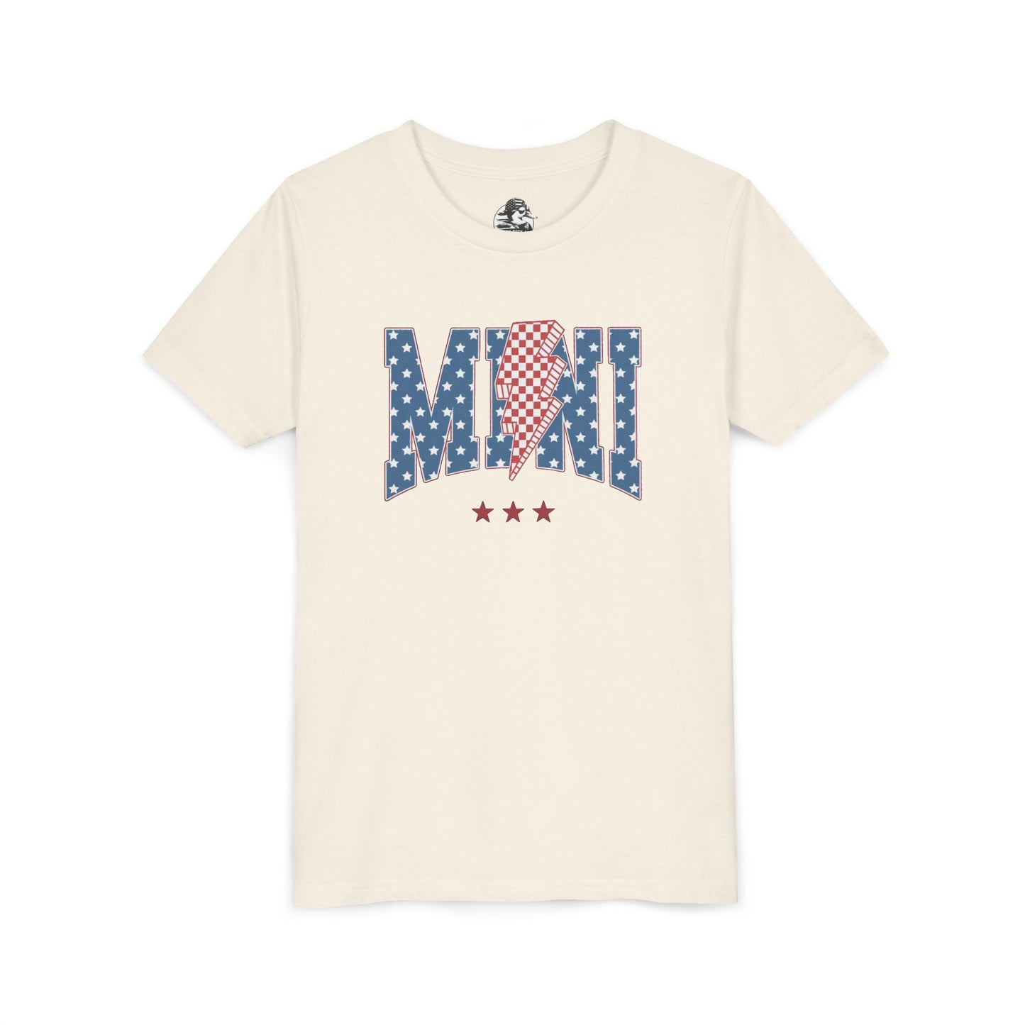 Patriotic Youth Tee, Kids 4th of July Shirt, Mini American Flag T-Shirt, Summer Playwear, Independence Day Gift