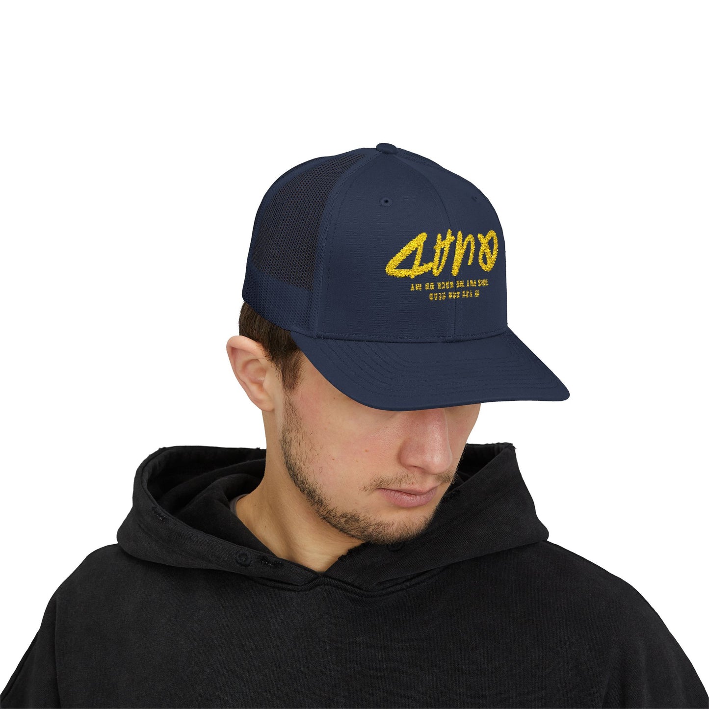 Infinity Snapback Trucker Cap "if you can read this put me back on my quad"