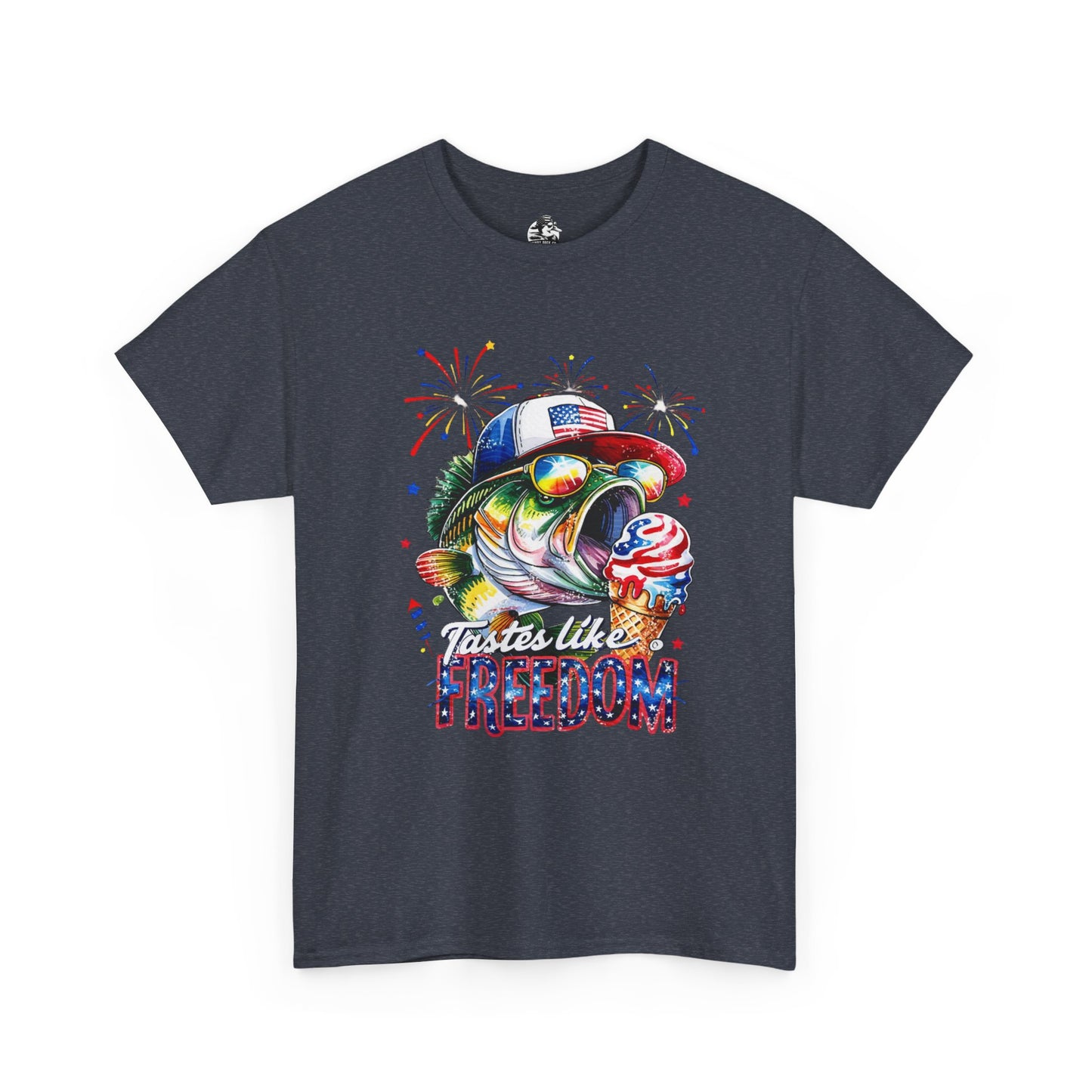 Patriotic Fishing Tee, Fourth of July Shirt, Freedom T-Shirt, Summer Adventure Apparel, Fishing Lover Gift