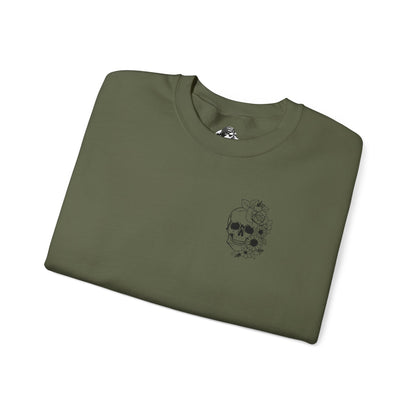 Skull "You don't Have to Please Any of These People " Graphic Crewneck Sweatshirt
