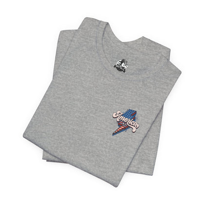 Patriotic Baseball Tee, Unisex T-Shirt, Independence Day Apparel, Sports Fan Gear, Summer BBQ Outfits, Casual Everyday Wear