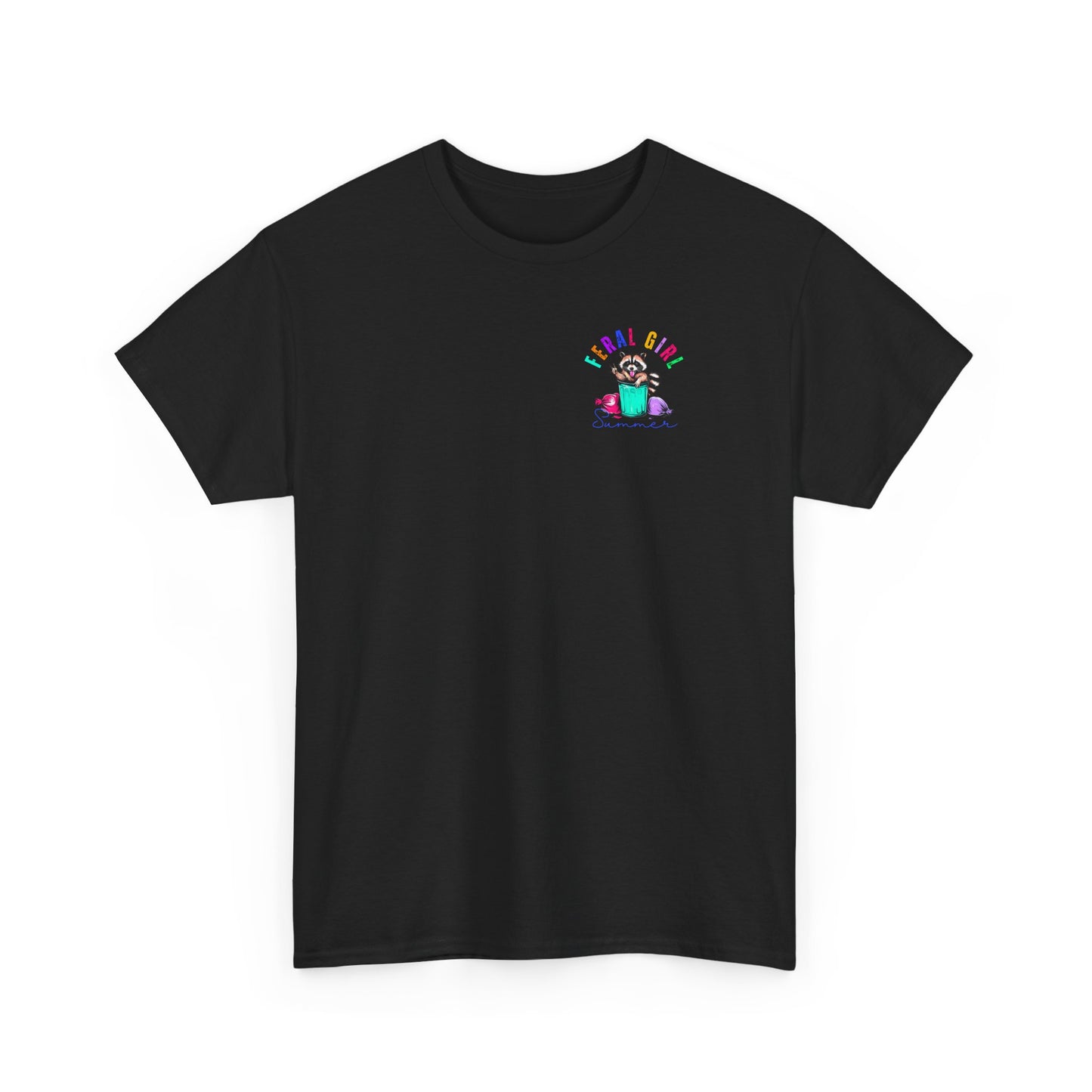 Feral Girl Summer Tee, Trendy Unisex T-Shirt, Casual Summer Wear, Gift for Friends, Festival Outfit, Playful Graphic Tee